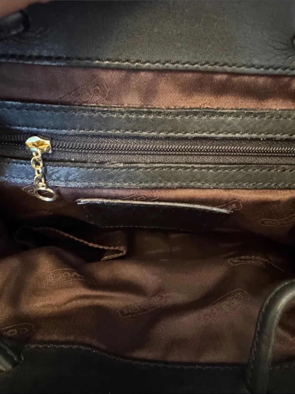 Coach Vintage Black Leather Hampton Legacy Backpack